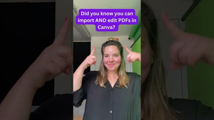 【初心者】Import PDFs into Canva and make them ✨ sparkle ✨ #shorts #canva