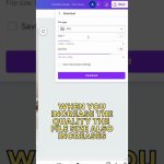 INCREASE JPG QUALITY IN CANVA
