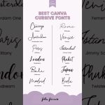 12 Best Canva Cursive Fonts for Scroll-stopping Designs |