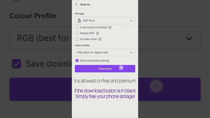 【初心者】how to download pdf from canva for mobile phones