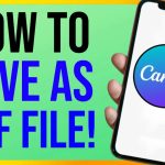 【初心者】How to Save Canva as PDF on Phone (EASY)
