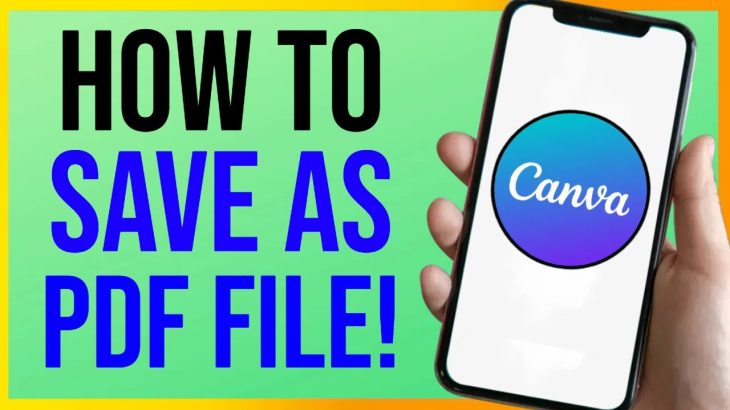 【初心者】How to Save Canva as PDF on Phone (EASY)