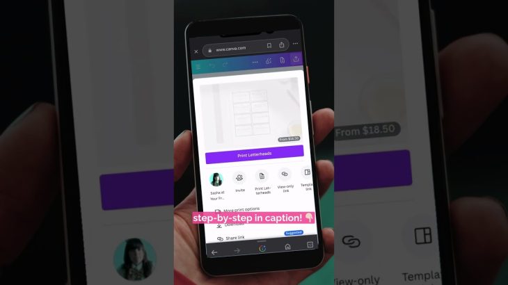 【初心者】How to save a printable as a PDF file in Canva