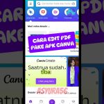 Cara Edit Pdf dengan Canva gratis #tutorial #canva #canvaeditor