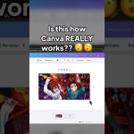 【初心者】I didn’t know you could do this in Canva 🤔 Cool Canva Animation #canva #canvatutorial #dandadan