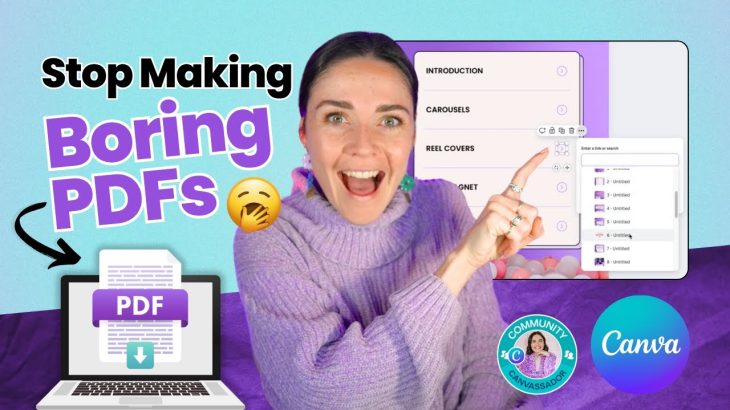 Create Interactive PDFs in Canva (and make your freebies irresistible!) | Clickable Contents