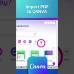 IMPORT PDF TO CANVA #canvatips #canvatutorial #pdf