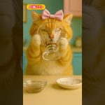 【AI猫ハニャ】パフェおいしいにゃ！#shorts #aicat #ai #猫動画 #catvideos #catshorts #ai猫料理