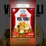 AMAZING THALI POSTER #shorts #canva #tutorial #ytshorts #design